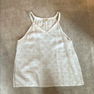 St Tropez Linen Sleeveless Blouse Size XL